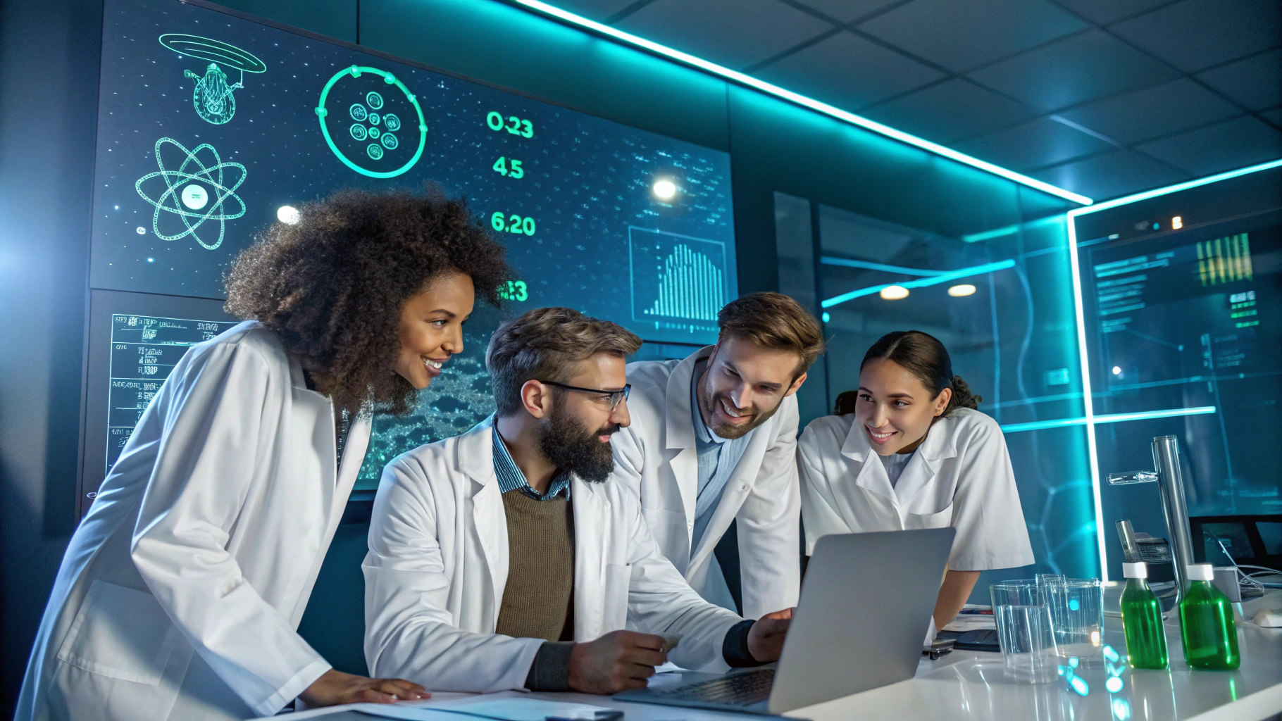 Scientists sharing their research and stories in online conference sessions